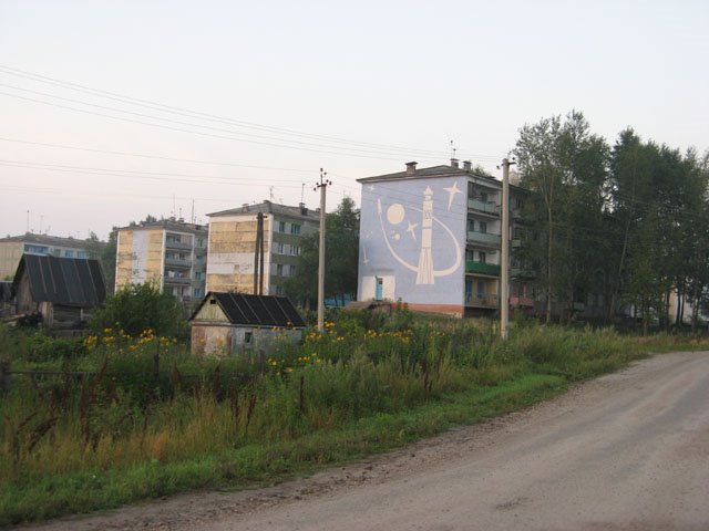 дома в поселке (buildings in village), Возжаевка
