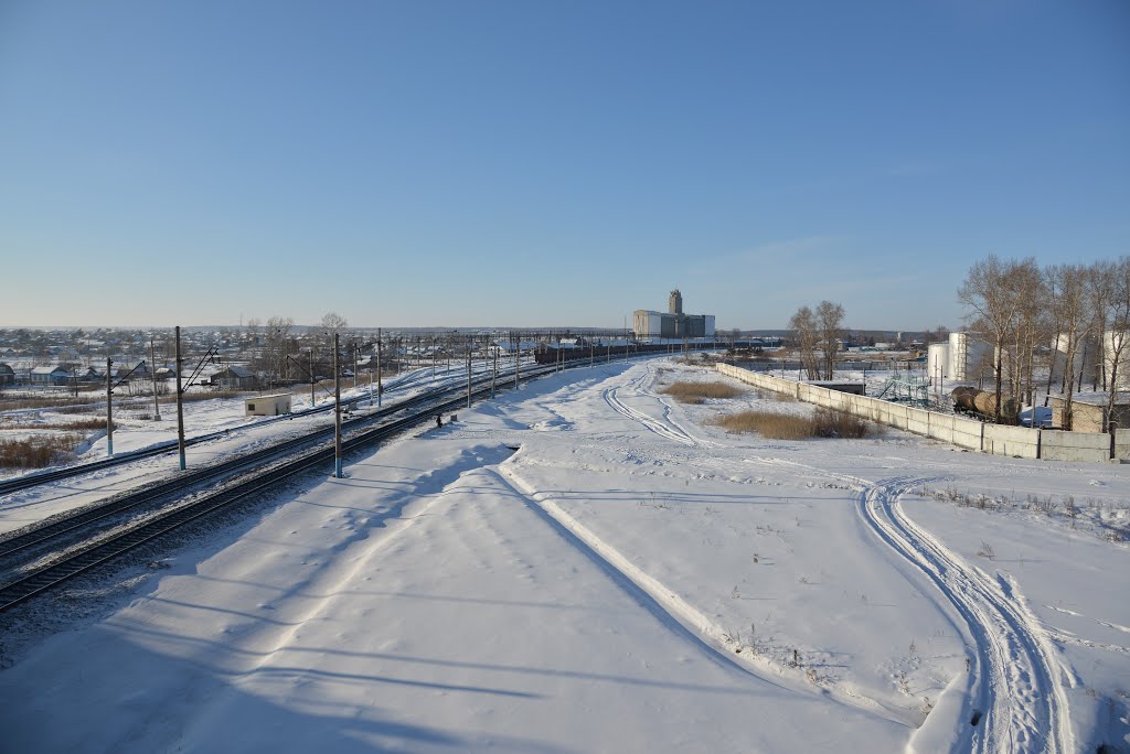 Ekaterinoslavka (2013-02) - Railway to north, Екатеринославка