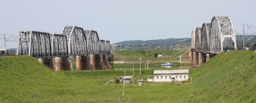 Мост через р. Бурея 8035 км Транссиба, Новобурейский