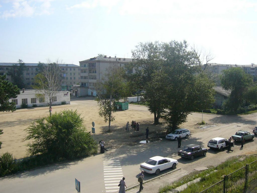 Жилые дома возле станции, Шимановск