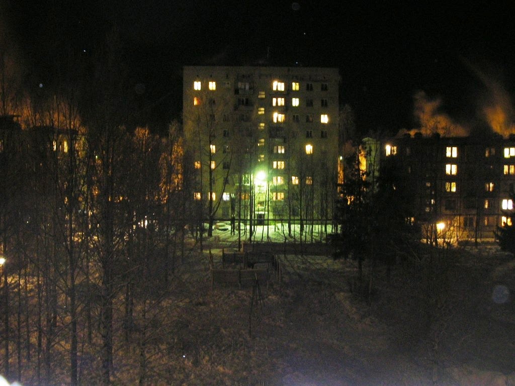 Ночной вид из окна, Мирный