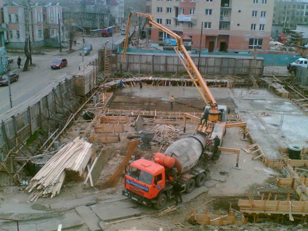 Стройка ул. Поморская - пр. Новгородский (май 2008), Архангельск