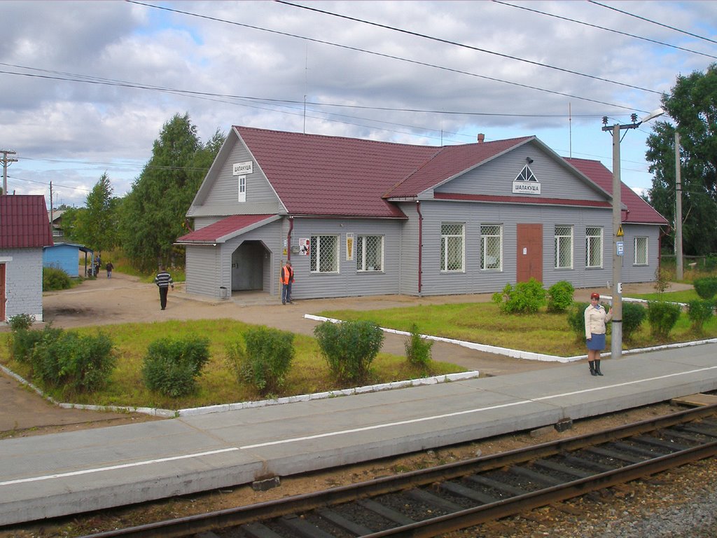 Railway station, Shalakusha, Емца