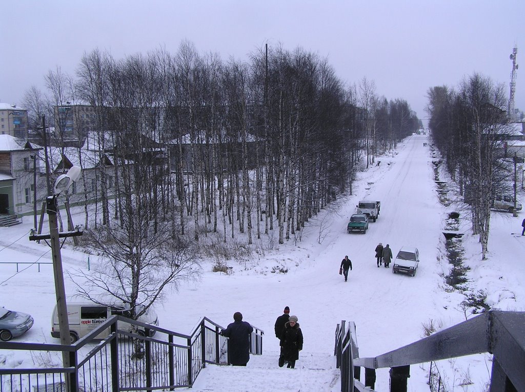 Улицы Коноши зимой., Коноша