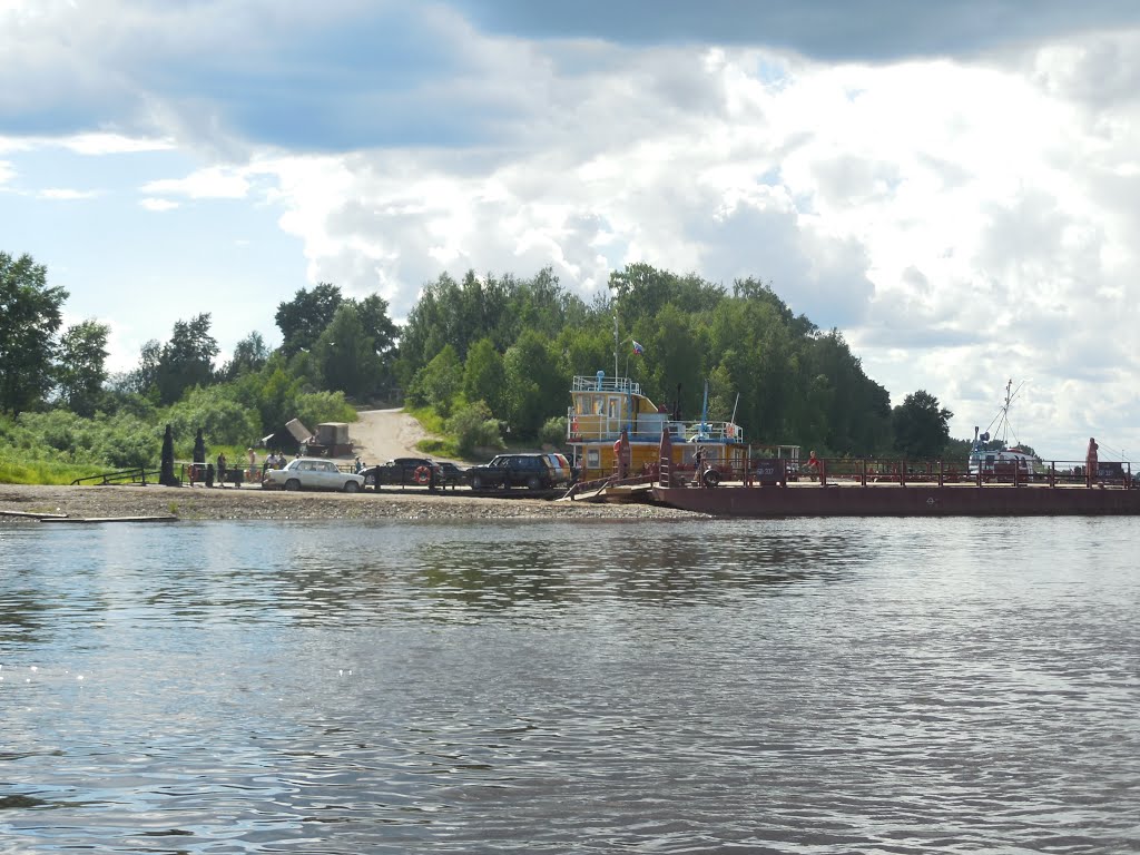 Motorboat by Verkhnaya Dvina, Kotlas - Toima, Красноборск