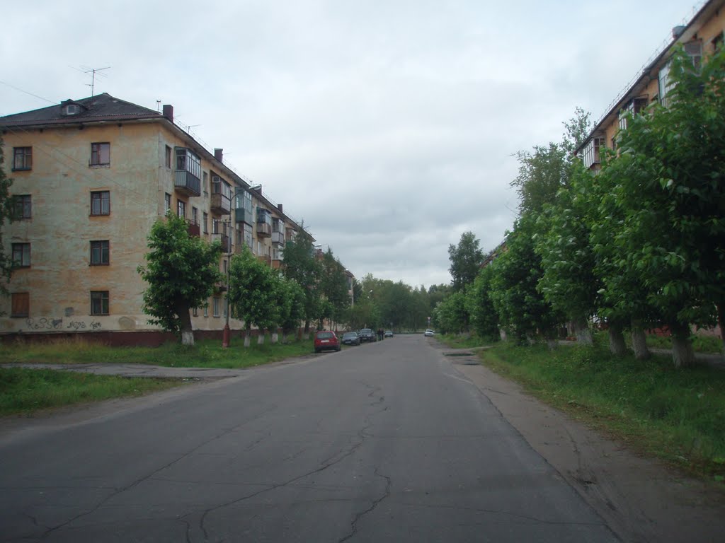 Ул. Центральная - Россия Архангельская область Новодвинск - ЭтоРетро.ru - старые