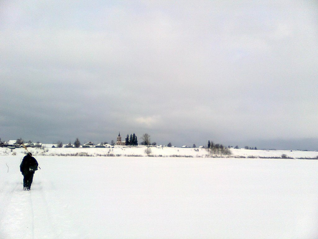 Северная Двина рядом с Холмогорами, Холмогоры