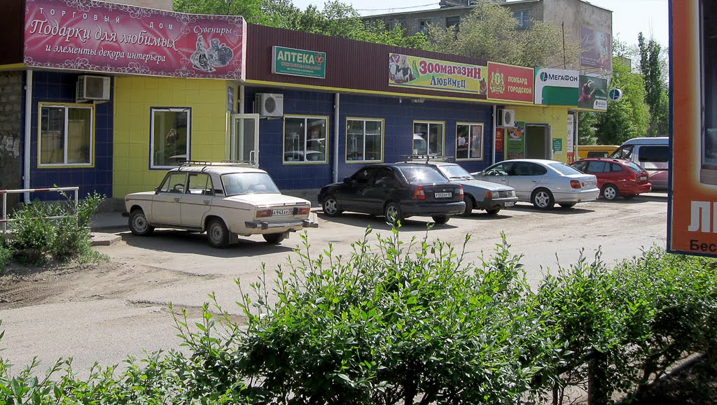 Маленький ТЦ слева от "Хитрого" рынка, Ахтубинск