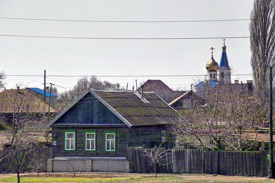 Астраханская область, вид из окна поезда, Ахтубинск