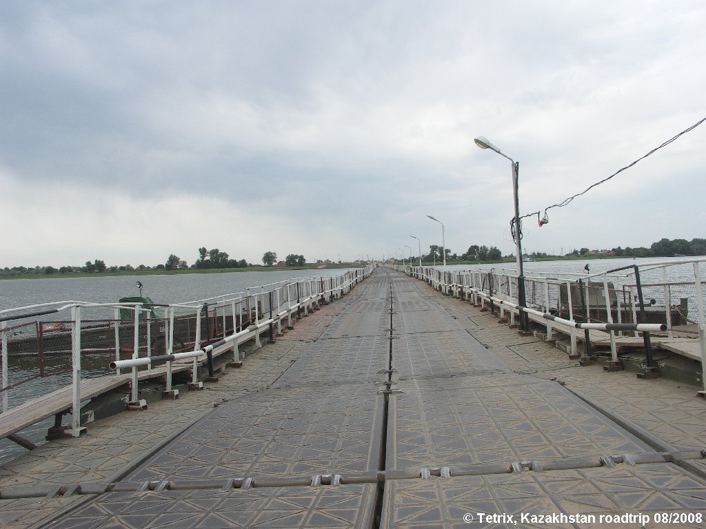 Road Atyrau-Astrakhan ponton bridge, Красный Яр