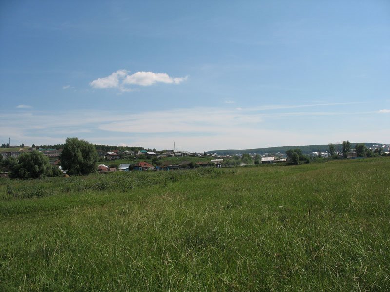 Вид на со стороны реки Ик, Большеустьикинское