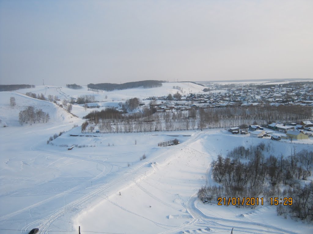 Пруд зимой, Киргиз-Мияки