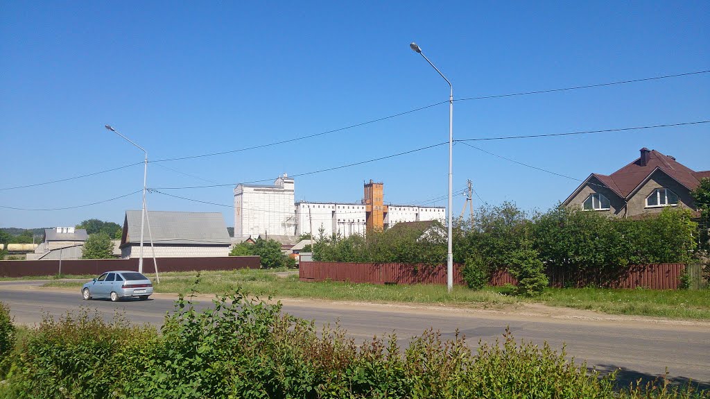 Вид на Туймазинский элеватор с ул. Чапаева, Туймазы