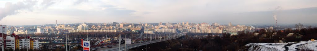 Вид на Белгород со смотровой площадки у Князя Владимира, Белгород