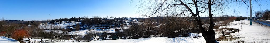 Вид на улицы Луговую и Гайдара, Ивня