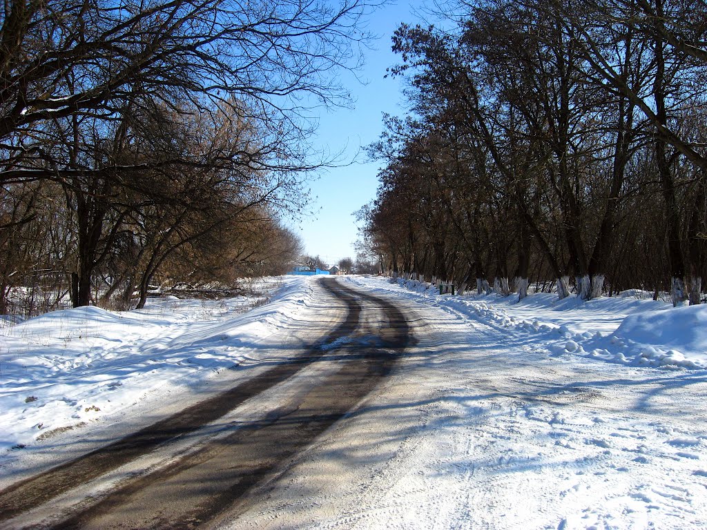 Дорога в центр посёлка, Ивня