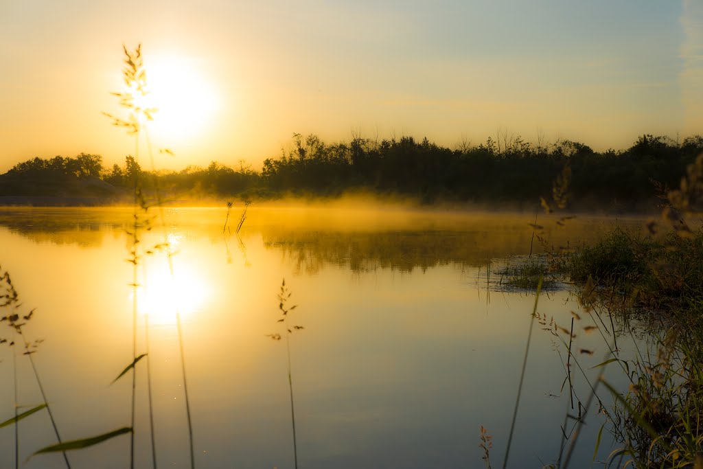 Lake sunrise / Восход на озере, Большое Полпино