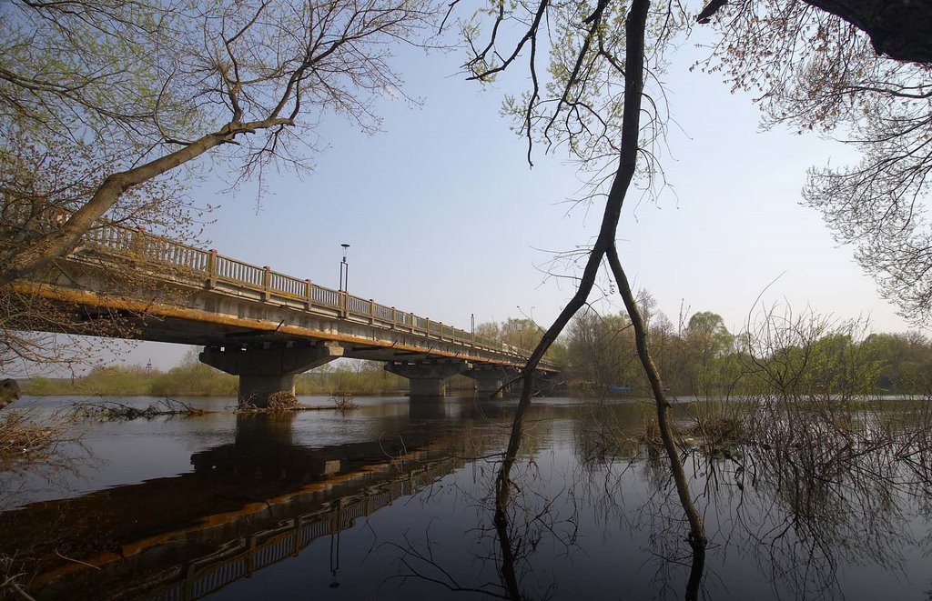 Фабричный мост через р. Ипуть. Фото В. Берзина, Сураж
