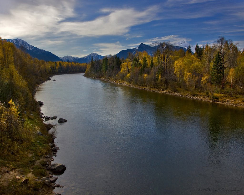 Осень на реке Снежной (Autumn on the river Snegnaja), Выдрино