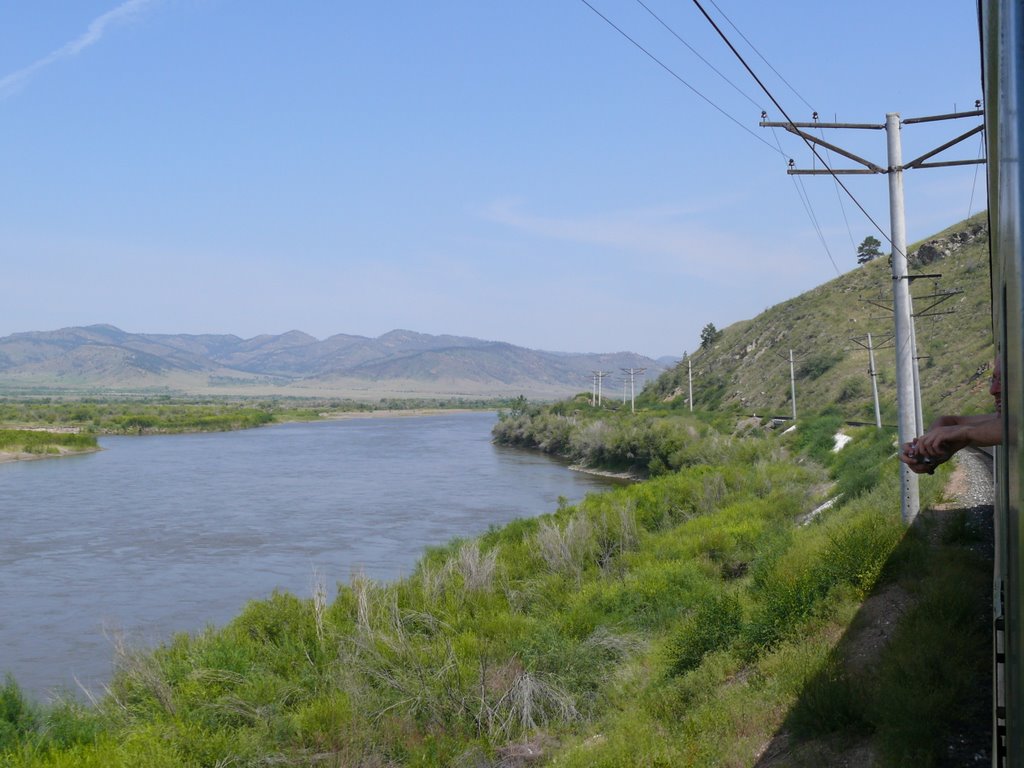 Selenga river close to Nauschki, Петропавловка