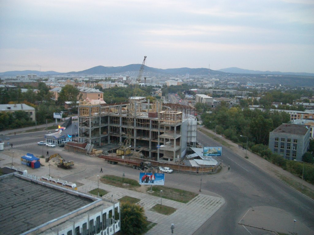 Улан-Уде. Вид из окна гостиницы., Улан-Удэ