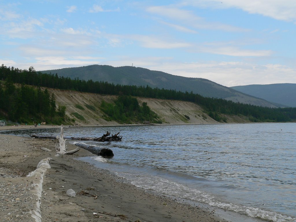 Берег Байкала в Северобайкальске, Северобайкальск