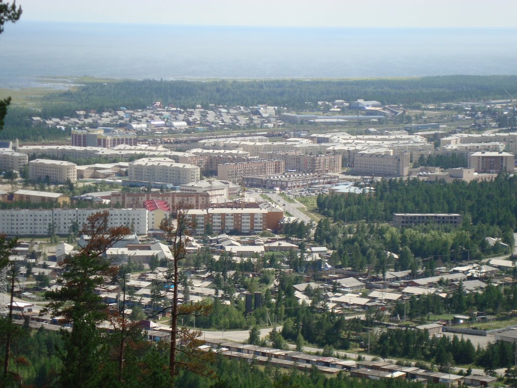 Вид на город с сопки, Северобайкальск