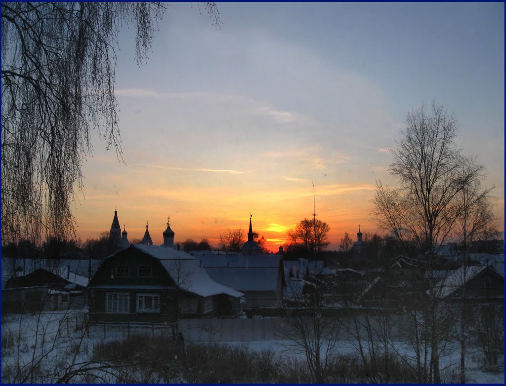 Зимний закат в Александрове, Александров