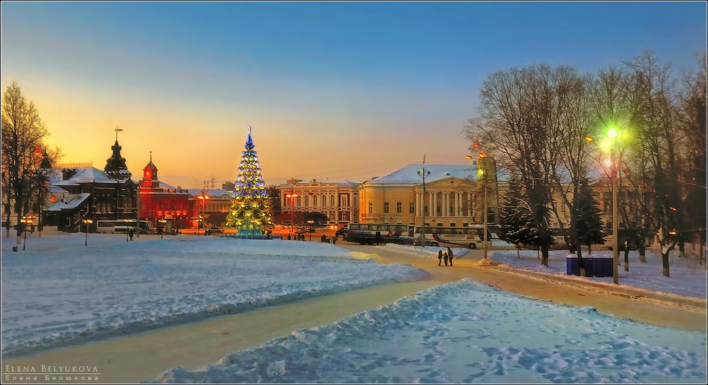 Владимир, Соборная площадь. Russia, Vladimir, the Cathedral square., Владимир