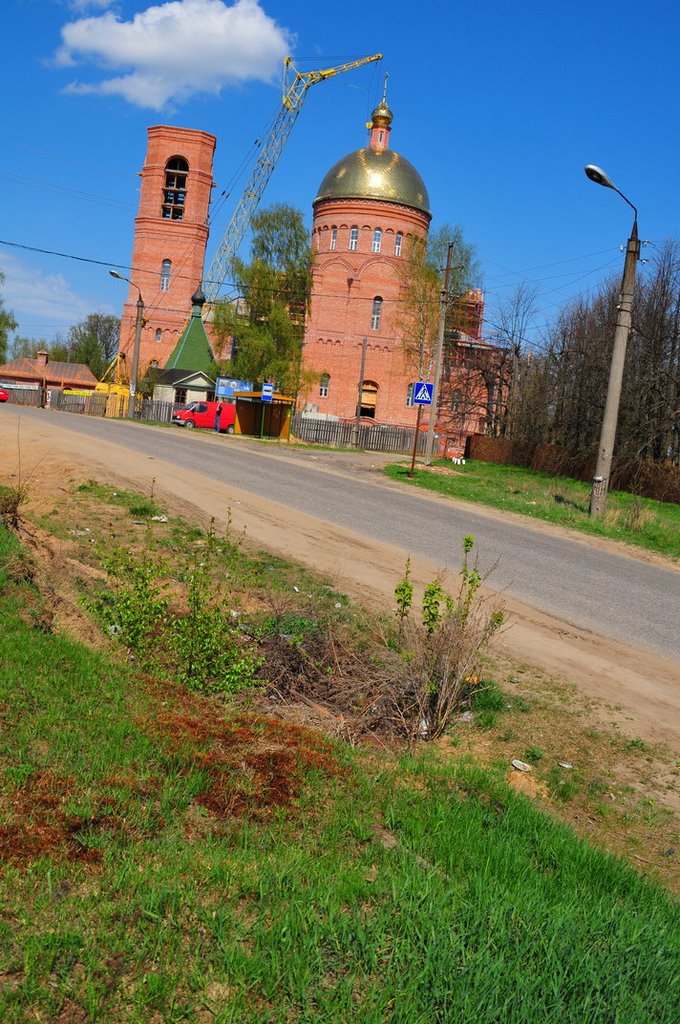 Строительство церкви Троицы Живоначальной в Карабанове, Карабаново