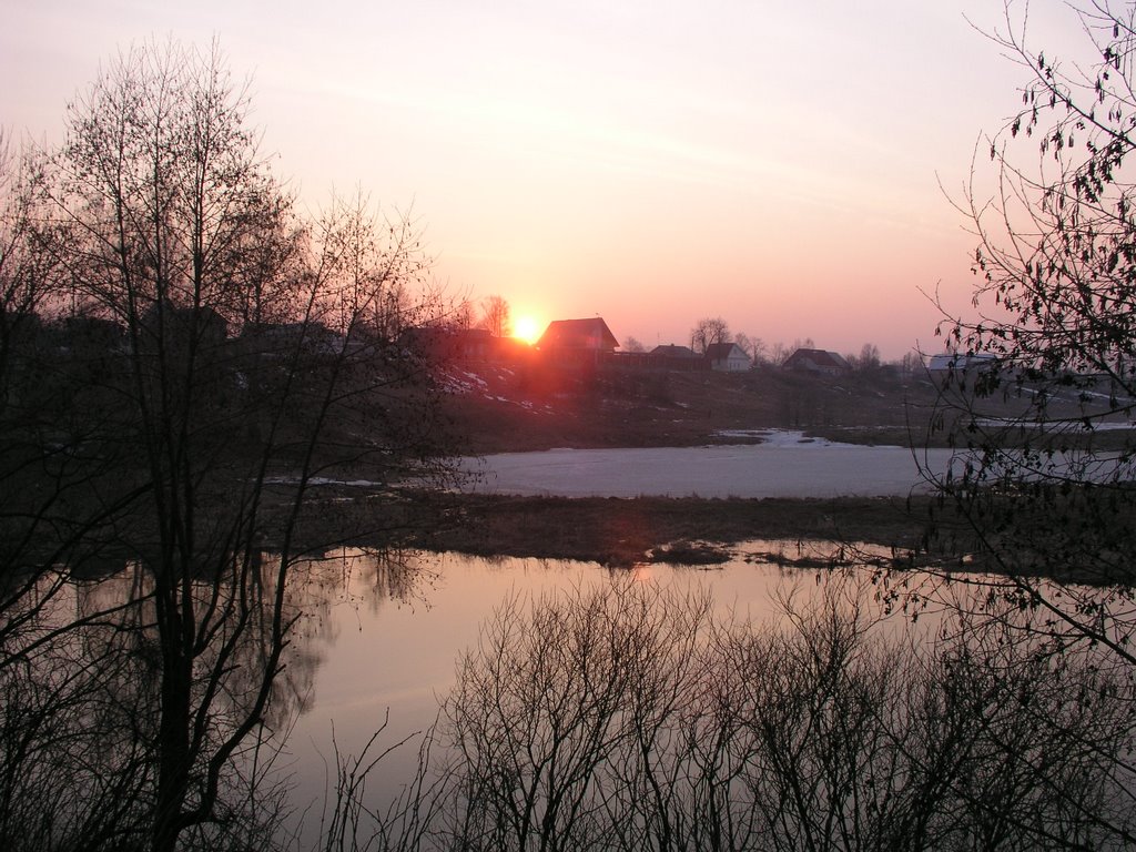 Sunset on the Kirzhach river, Киржач