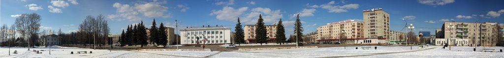 Панорама площади Ленина, Кольчугино