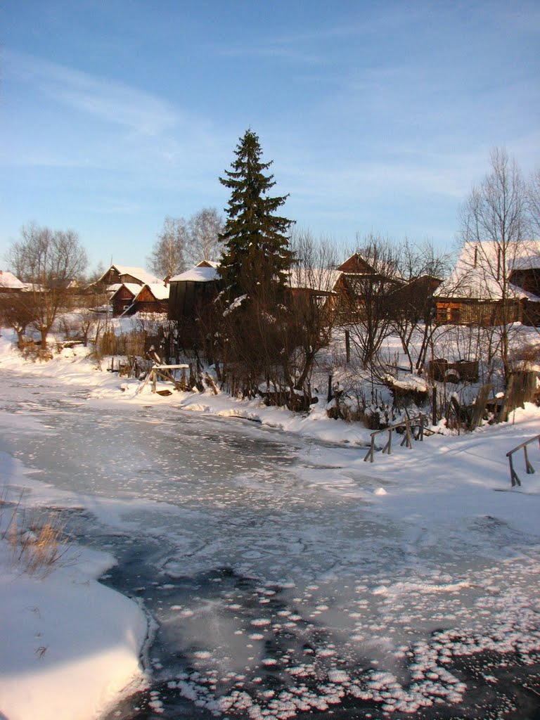 Зима на Реке Унже (Winter at the Unzha River), Меленки