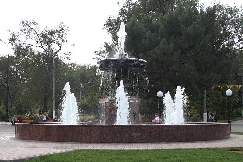 Фонтан в парке, Камышин