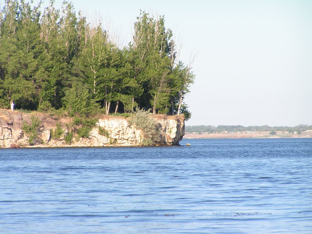 Kamyshinka river and Volga, Камышин