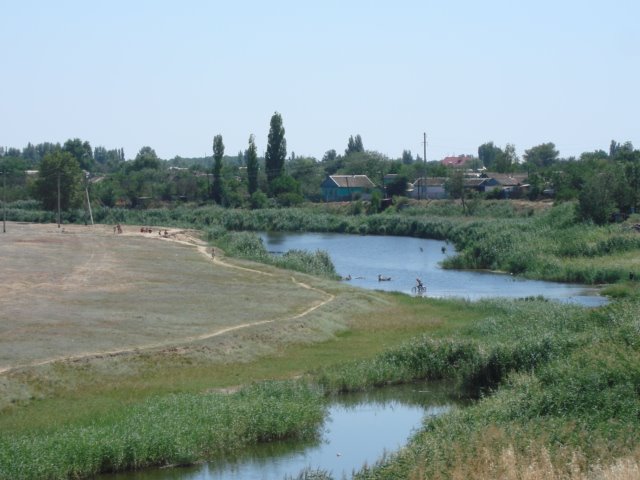 Вид на Аксай со стороны дороги, Котельниково