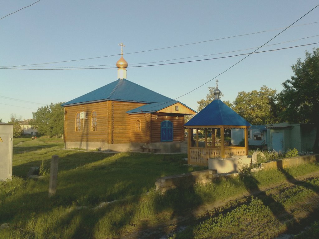 Строительство православного храма Казанской Божией Матери (jun 09), Михайловка