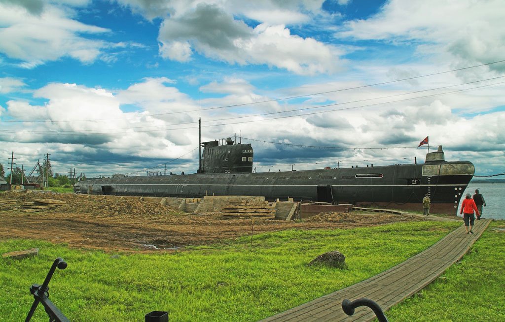Подводная лодка - музей Б-440 в Вытегре/Submarine-museum B-440, Вытегра