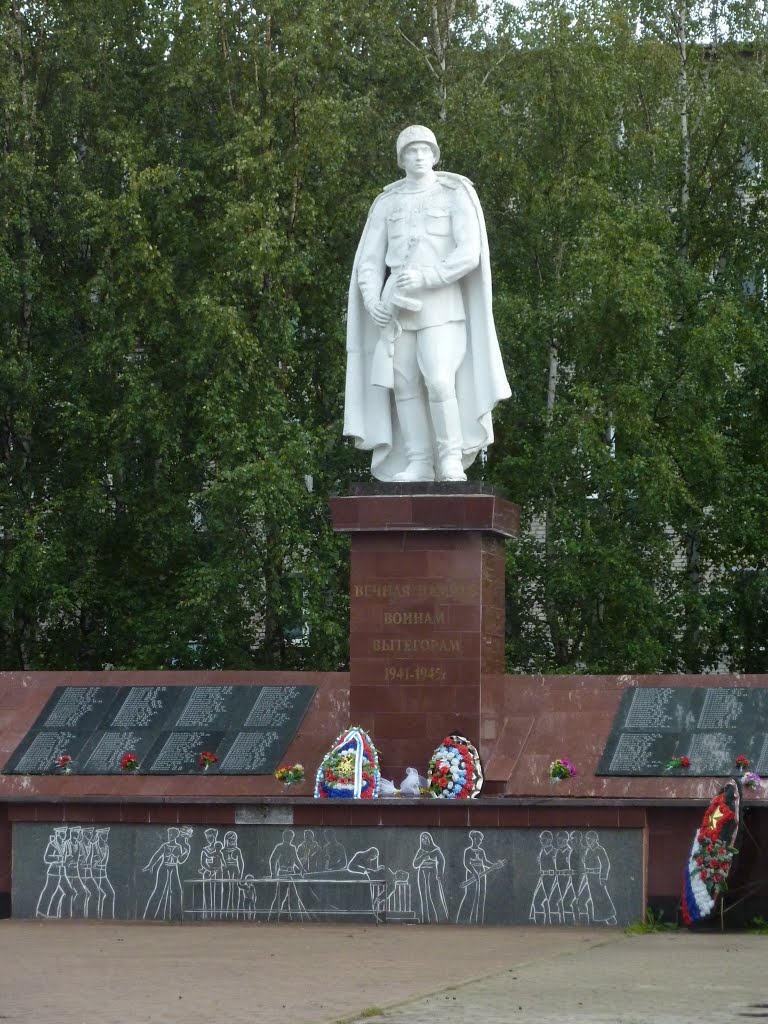 Вытегра. Памятник воинам-вытегорам / Monument to fallen soldiers (1941-1945) from the town Vytegra, Вытегра