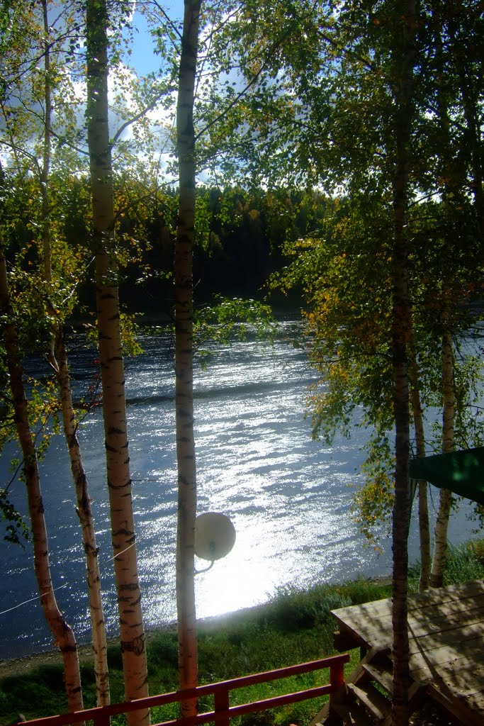 Сухона, утро, сентябрь. Sukhona river. September. Morning, Нюксеница