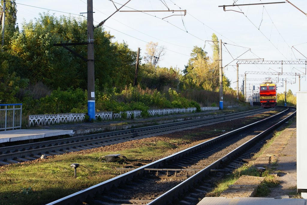 Bobrov. Voronezh region. Local train station Ploshadka., Бобров