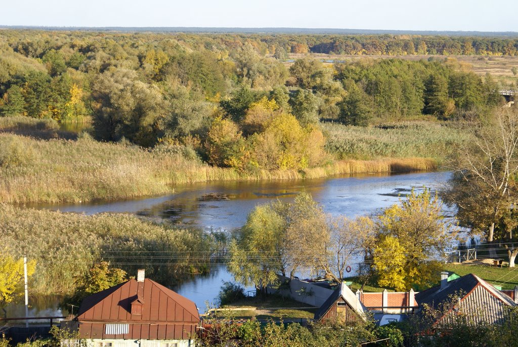 Bobrov. Voronezh region. View of river Bityug., Бобров