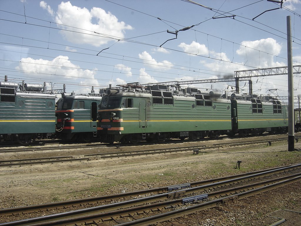 Liski. Electric locomotives VL80 / Лиски. Электровозы ВЛ80, Лиски