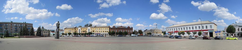 Острогожск. Панорама главной площади., Острогожск