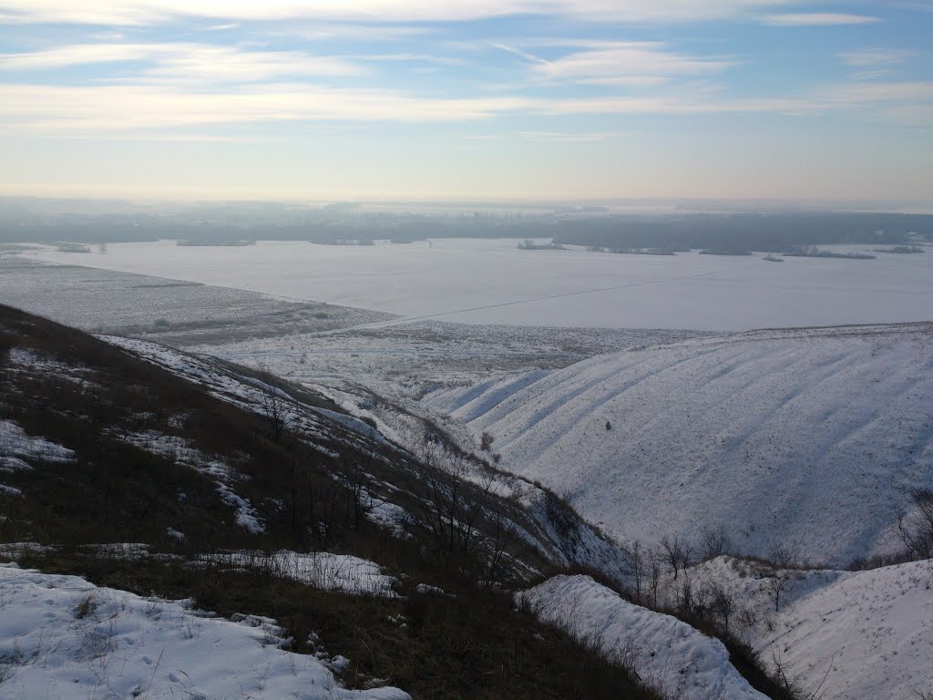 Вид с горы. Зима., Петропавловка