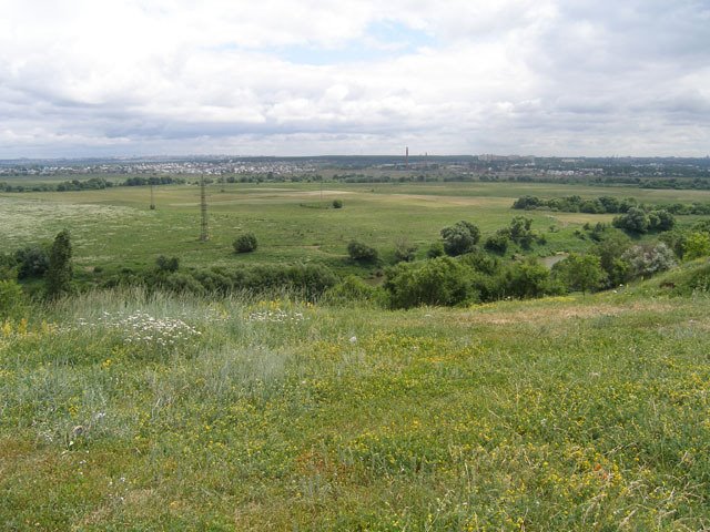 panorama Voronezha iz Semiluk, Семилуки