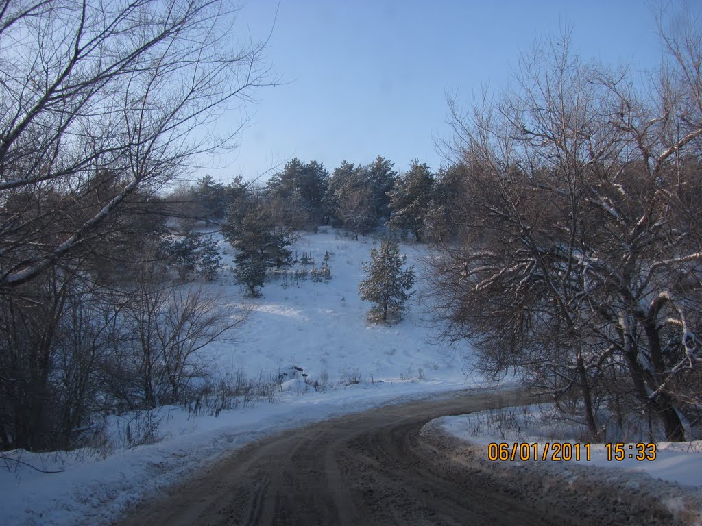 зимняя дорога, Семилуки