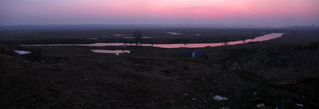Панорама Ивановских бугров с р.Тёшей, Арзамас