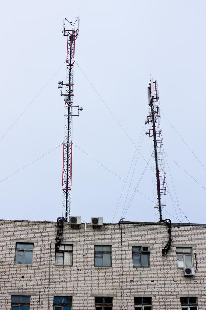 Мачты с антеннами сотовой связи (2009.04.20), Арзамас