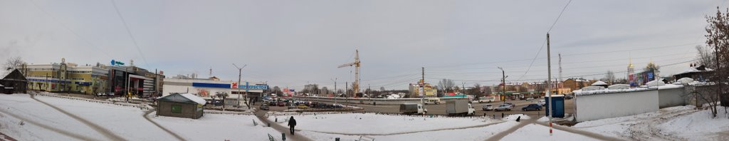 Панорама главной площади, Бор